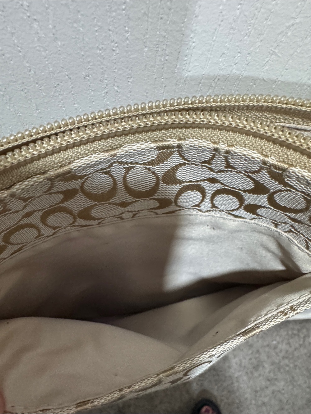 Coach Signature File Crossbody Bag Khaki White Snake Embossed Trim - Picture 9 of 11